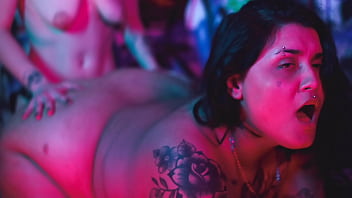 Foot fetish & strap on fucking