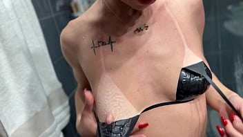 Retirando as fitas do bronze e tomando um banho gostoso