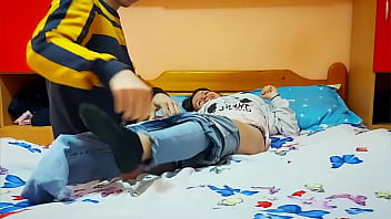 Stepbrother sneaks into my room to fuck and film me at night