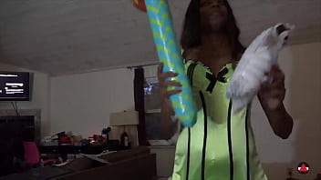 She likes to get off on toys