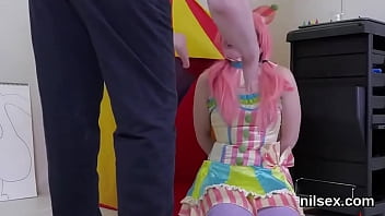 Foolish cockslut gets her fuckholes spread and toughly fucked