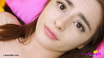 Show stopping brunette stunner naked close up