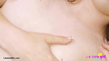 Show stopping brunette stunner naked close up