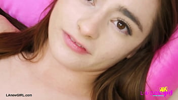 Show stopping brunette stunner naked close up