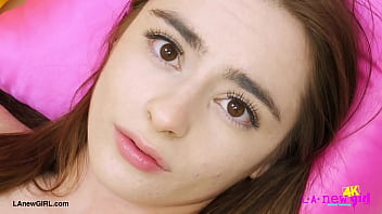 Show stopping brunette stunner naked close up