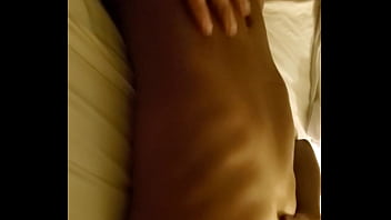 Black girl body rubbing for camera