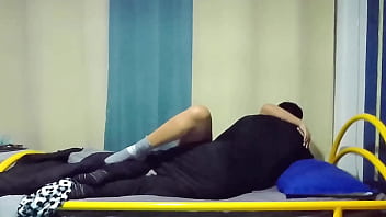 Dedeando a linda azafata antes de cogérmela clip