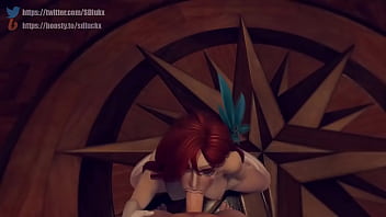 Windranger deepthroating and making a handjob