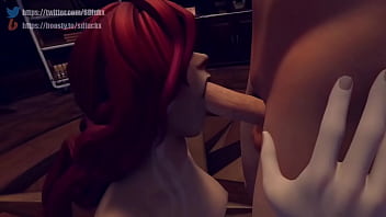 Windranger deepthroating and making a handjob