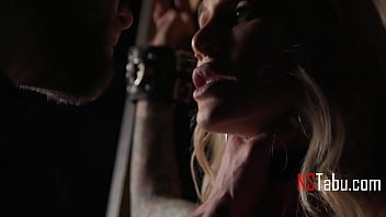 Tied up blonde milf is balls deep into bdsm