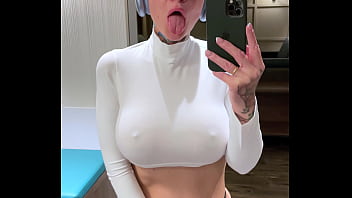 Bald girl in a mesmerizing dance has an orgasm in my home