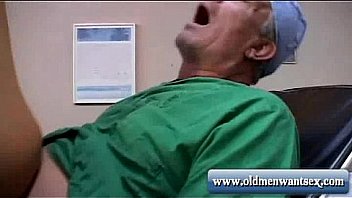 Old man doctor fucks patient