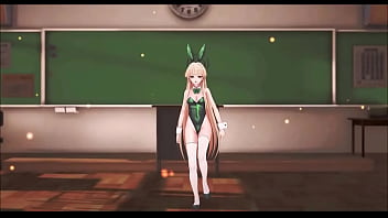 Blue archive asuma toki hentai sex & dance bunny style playboy mmd 3d soft green clothes clip
