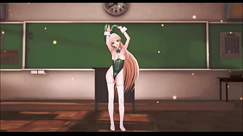 Blue archive asuma toki hentai sex & dance bunny style playboy mmd 3d soft green clothes clip
