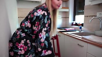 She got bored and started undressing in front of the window