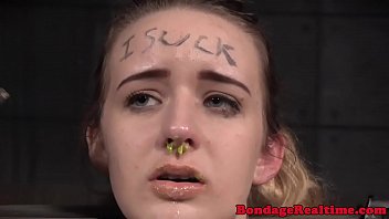 Heeled bdsm teen dominated while in chains