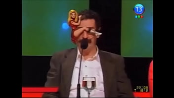 Hot argentine karina jelinek shows a number of upskirt oops moments on live television