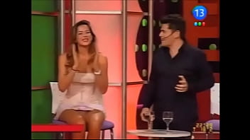 Hot argentine karina jelinek shows a number of upskirt oops moments on live television
