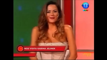 Hot argentine karina jelinek shows a number of upskirt oops moments on live television Hot argentine karina jelinek shows a number of upskirt oops moments on live television