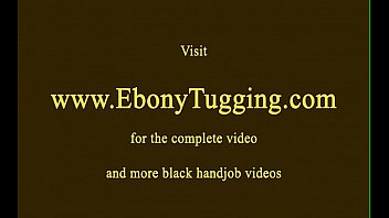 Nubian babe tugging dick in pov