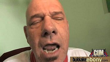 Hot ebony chick love gangbang interracial 20