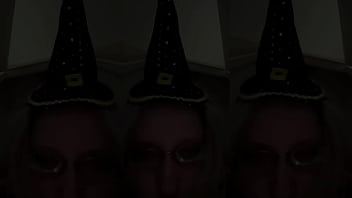 Crossdressing in front of mirror