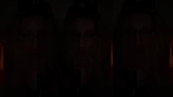 Crossdressing in front of mirror