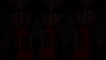 Crossdressing in front of mirror