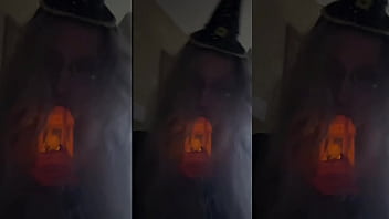 Crossdressing in front of mirror