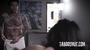 Brunette teen stepsister offers her tight ass to her pervy stepbrother