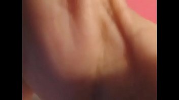 Hot brunette slut pussy handjob show