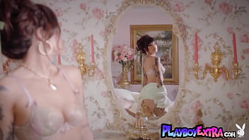 Classy name asian muse introducing her sexy tattoos