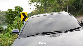 Broke down on the highway and fucked my helper in the car