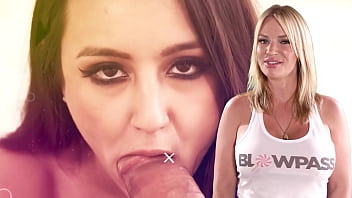 Rebel vixen sucks on massive dick