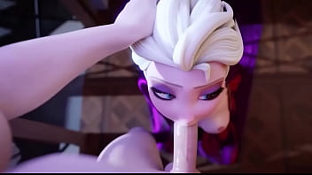 Deepthroat from elsa cold heart fire box