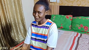 King afrobang casting of new model masturbating & fingering her pussy