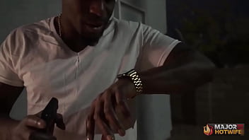 Busty brunette kyra rose sucks rome major's big cock and swallows cum