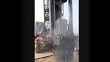 Diesel pile driver in construction power unleashed