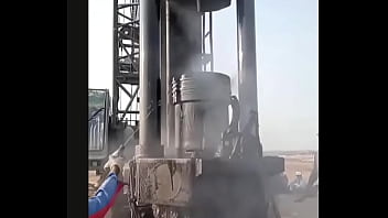 Diesel pile driver in construction power unleashed