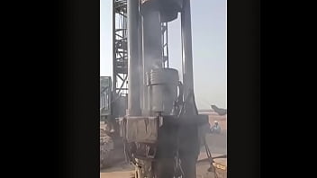 Diesel pile driver in construction power unleashed Diesel pile driver in construction power unleashed