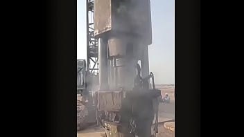 Diesel pile driver in construction power unleashed