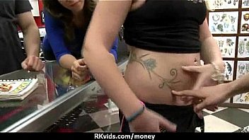 Sex for cash turns shy girl into a slut 14
