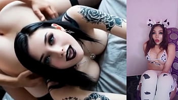 Novia gotica tetona delgada y caliente masturbandome con ia