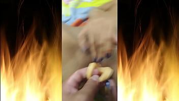 Enjoying his friend's toy and fingers