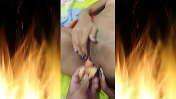 Enjoying his friend's toy and fingers