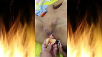 Enjoying his friend's toy and fingers