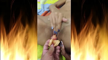 Enjoying his friend's toy and fingers