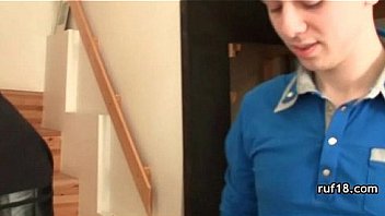 Playful teen introduced to hard bdsm sex