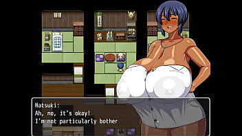 Tanned girl natsuki hentai game ep 20 doggystyle raw sex and messy tits fucking with old pervert