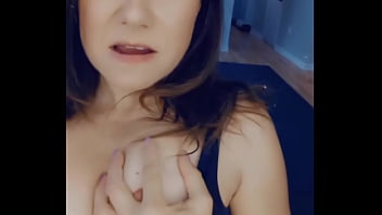 Savage sarah rubs her perky tits